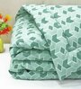 Green Cotton Blend Geometric 150 GSM Single Comforter