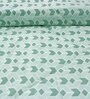Green Cotton Blend Geometric 150 GSM Single Comforter