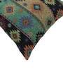 Multicolor Woven Cotton 24 x 16 Inches Cushion Cover