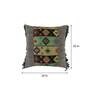 Multicolor Traditional Woven Cotton 20 x 20 Inches Cushion Cover