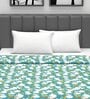 Green Cotton Patterned 120 GSM Double Bed Dohar