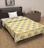 Green Cotton Patterned 120 GSM Single Bed Dohar