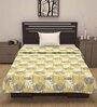 Green Cotton Patterned 120 GSM Single Bed Dohar