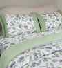 Green Cotton Polyester Fruit Print 115 GSM Single Bed Quilt