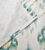 Green Cotton Printed 59x51 Inches Throw with 1 Cushion Cover