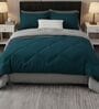 Green Cotton 210TC Solid Plain Heavy Winter Double 400GSM Reversible Comforter