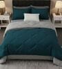 Green Cotton 210TC Solid Plain Heavy Winter Double 400GSM Reversible Comforter