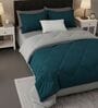 Green Cotton 210TC Solid Plain Heavy Winter Double 400GSM Reversible Comforter