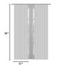 Off White Cotton Traditional 7.5Ft  Blackout Rod Pocket 1 Pc Door Curtain
