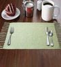 Celsian (19x13) Green Cotton (Set of 6) Placemat