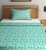 Cotton 300 TC Single Bed Cover With 1 Pillow Cover
