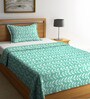 Cotton 300 TC Single Bed Cover With 1 Pillow Cover
