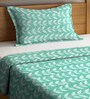 Cotton 300 TC Single Bed Cover With 1 Pillow Cover