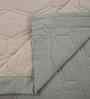 Green Cotton Solid 100 GSM Double Bed Quilt