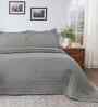 Green Cotton Solid 110 GSM Double Bed Quilt