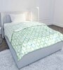 Green Cotton Abstract 120 GSM Reversible Single Bed Dohar