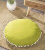 Green Solid Cotton 20 x 20 Inches Cushion Covers (Set of 2)