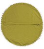 Green Solid Cotton 20 x 20 Inches Cushion Covers (Set of 2)