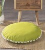 Green Solid Cotton 20 x 20 Inches Cushion Covers (Set of 2)