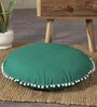Green Solid Cotton 20 x 20 Inch Cushion Covers (Set of 2)