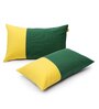 Green Cotton Solid 20x12 inches Cushion Covers (Pack of 2)