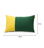 Green Cotton Solid 20x12 inches Cushion Covers (Pack of 2)