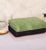 Green Cotton Solid 330 GSM Bath Towels (Set of 2)