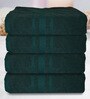 Sea Green Cotton Solid 500 GSM Bath Towels (Set of 4) Sea Green Cotton Solid 500 GSM Bath Towels (Set of 4)