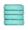 Sea Green Cotton Solid 500 GSM Bath Towels (Set of 4)