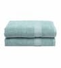 Mint Solid 550 GSM Cotton Bath Towels (Set of 2)