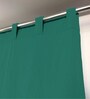Green Cotton Solid 5ft Light Filtering Rod Pocket Window Curtains