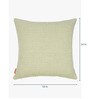 Solid Pattern Cotton Green Cushion Cover 16 x 16 inches