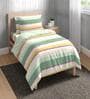 Green Cotton Stripe 80 GSM Single Bed Dohar