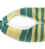 Green Cotton Striped 14 x 14 inch Set of 5 Cushion Covers