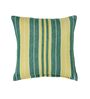 Green Cotton Striped 14 x 14 inch Set of 5 Cushion Covers