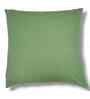Green Cotton Striped 16x16 inches Cushion Cover