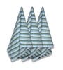 Green Cotton Striped 220 GSM Bath Towels 3 Pc