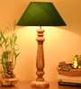 Green Cotton Table Lamp
