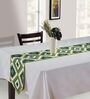 Snap (48x12) Green & White Cotton Table Runner