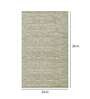 Green Cotton Solid 2 x 3 Feet Hand Woven Carpet