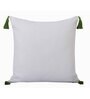 Green Cotton Traditional 18x18 inches Cushion Covers (Set of 5)