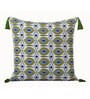 Green Cotton Traditional 18x18 inches Cushion Covers (Set of 5)