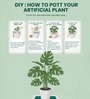 Green Dracaena Artificial Silk Plant Without Pot