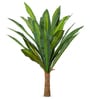 Green Dracaena Artificial Silk Plant Without Pot
