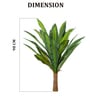 Green Dracaena Artificial Silk Plant Without Pot