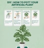 Green Dracaena Artificial Silk Plant Without Pot