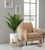 Green Dracaena Artificial Silk Plant Without Pot