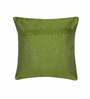 Green Embroidered ( Set of 2 ) Cushion covers 16x16 Inch Alina decor