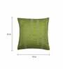 Green Embroidered ( Set of 2 ) Cushion covers 16x16 Inch Alina decor