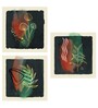 Multicolour Engineered Wood (Set of 3) Art Panels
